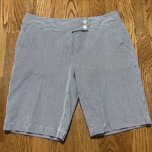 Talbots Seersucker Bermuda Shorts 6